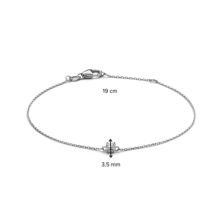 Armband Olivia 0,15 ct. Weißgold