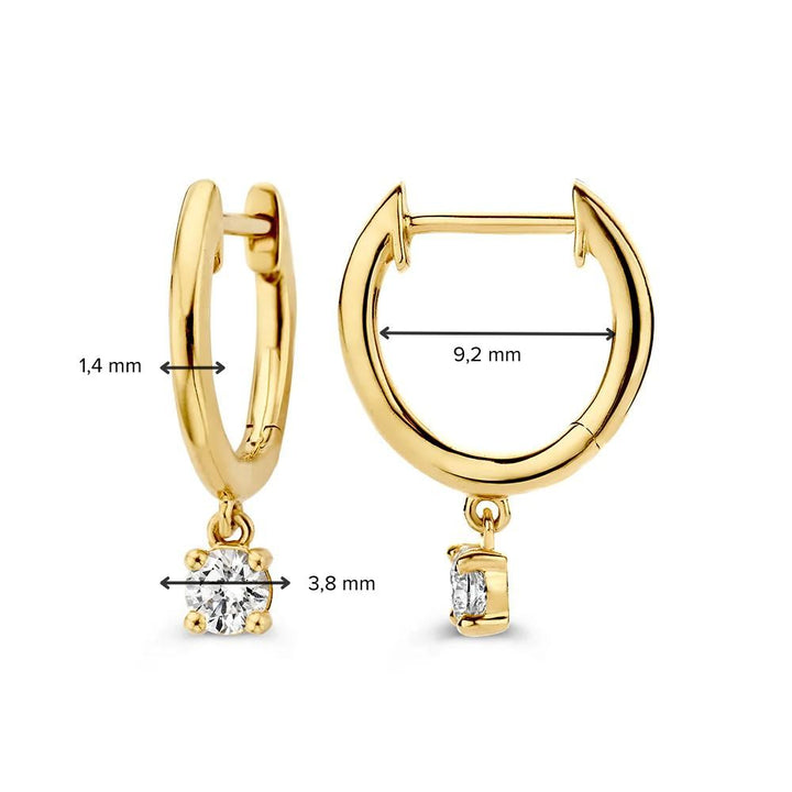 Ohrringe Olivia 0,30 ct. Gelbgold