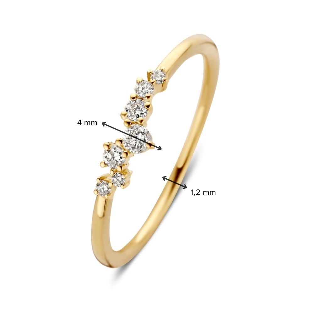 Ring Amelie 0,16 ct. Gelbgold