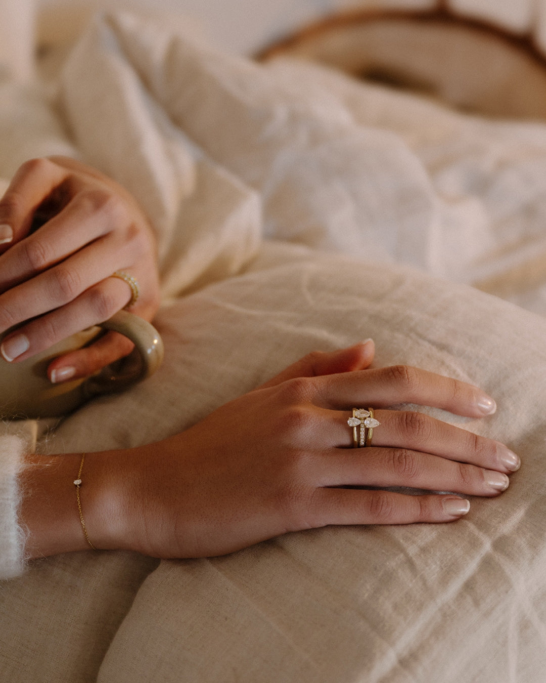 Armband Olivia 0,15 ct. Gelbgold