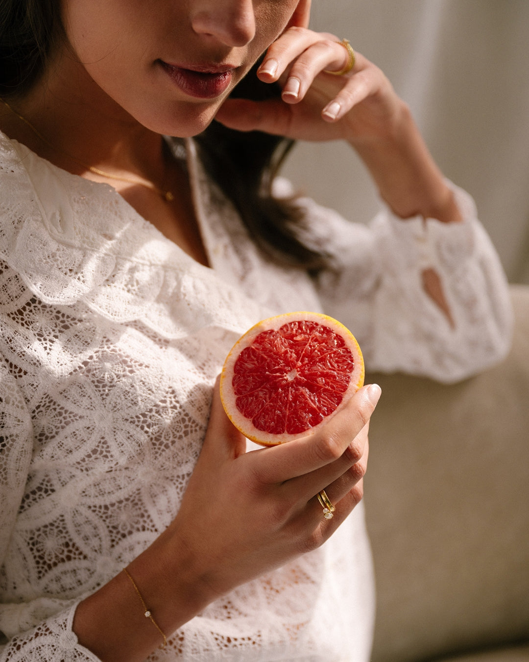 Armband Olivia 0,15 ct. Gelbgold