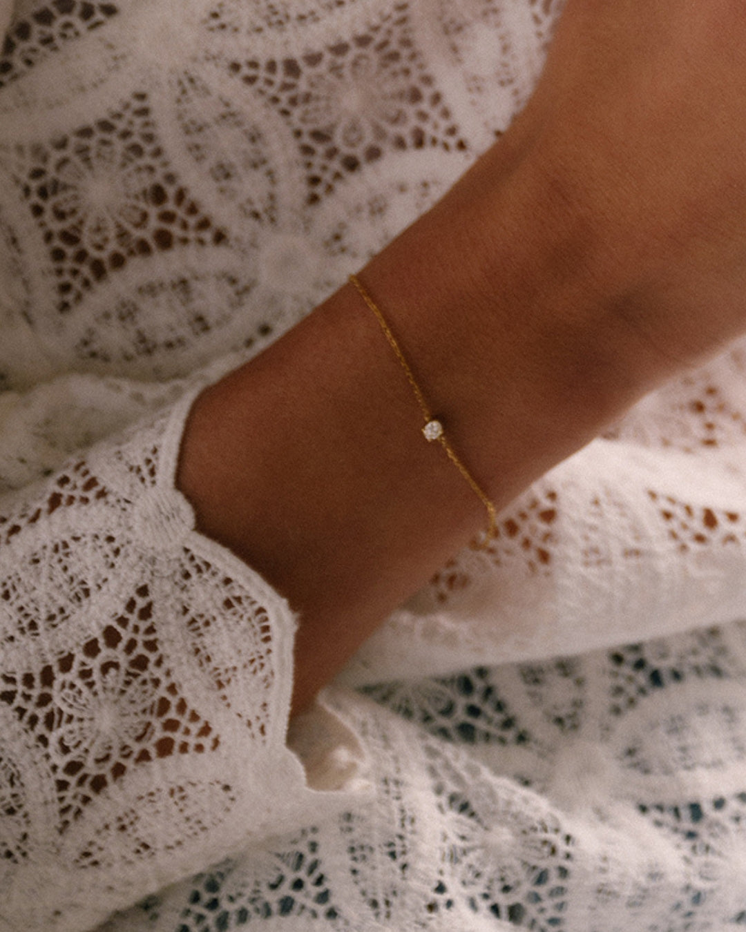 Armband Olivia 0,15 ct. Gelbgold