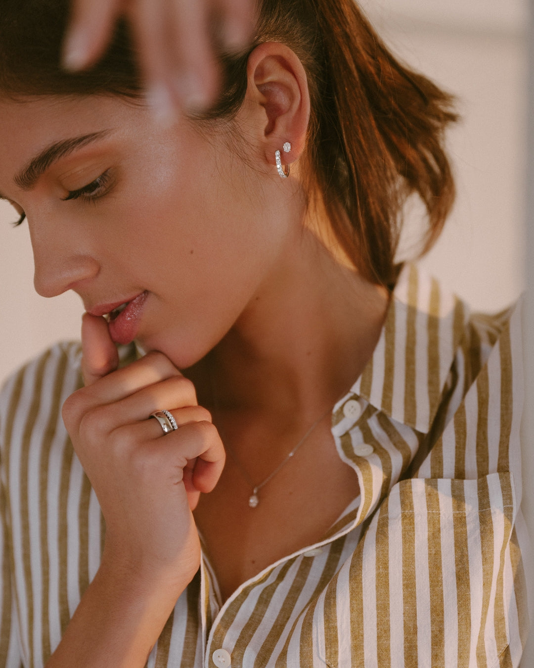 Franky Ohrstecker 0,50 ct. Gelbgold