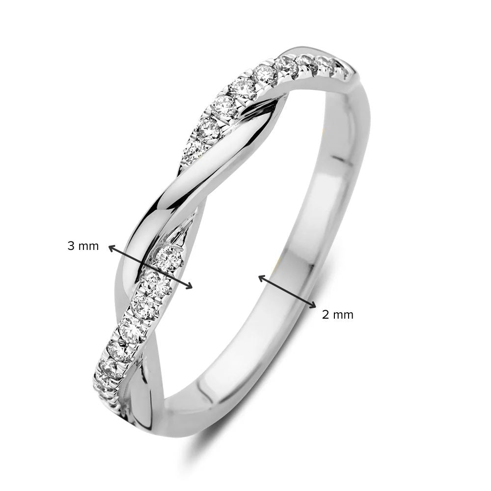 Ring Jackie 0.15 crt. white gold