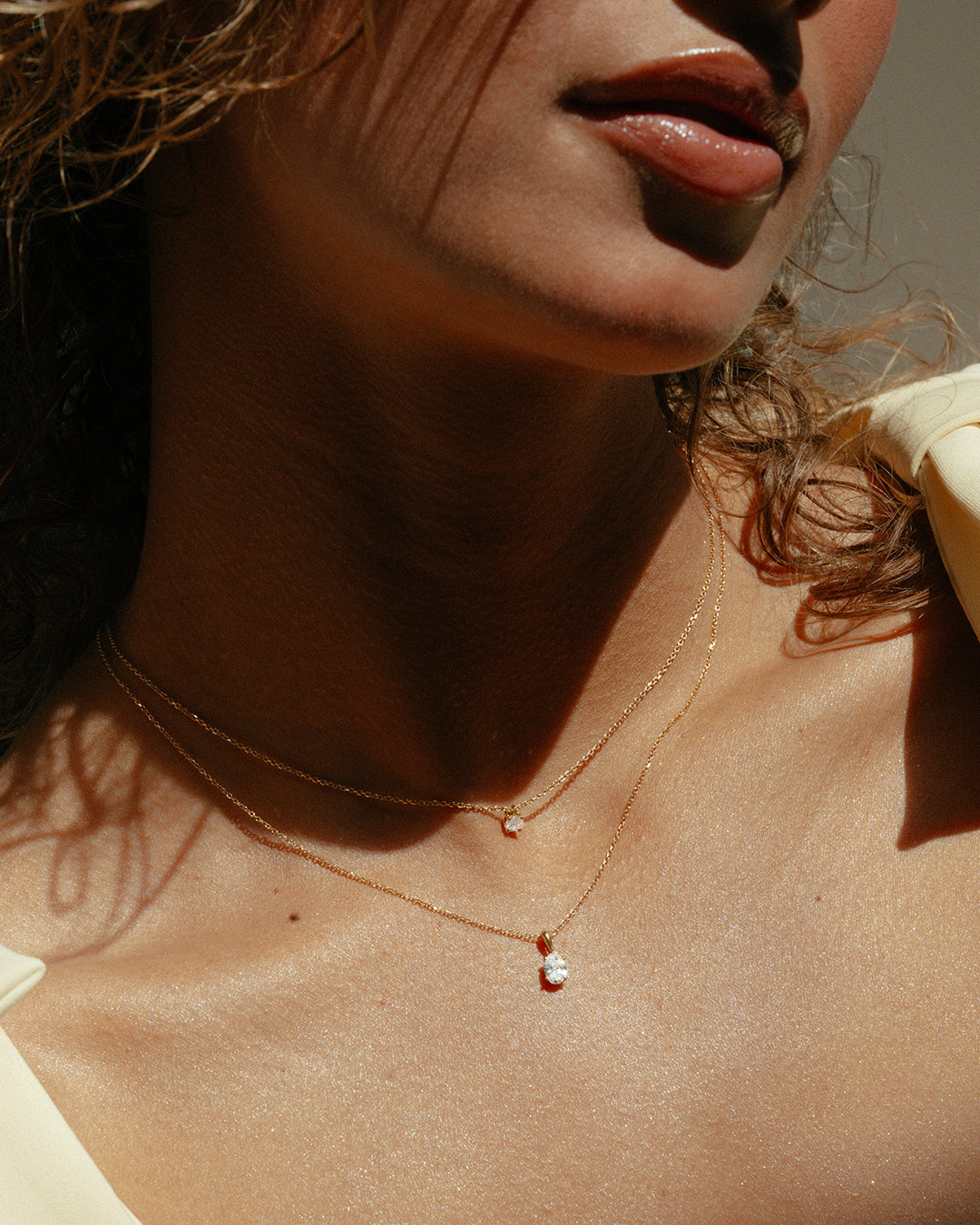Necklace Olivia 0.20 ct. yellow gold