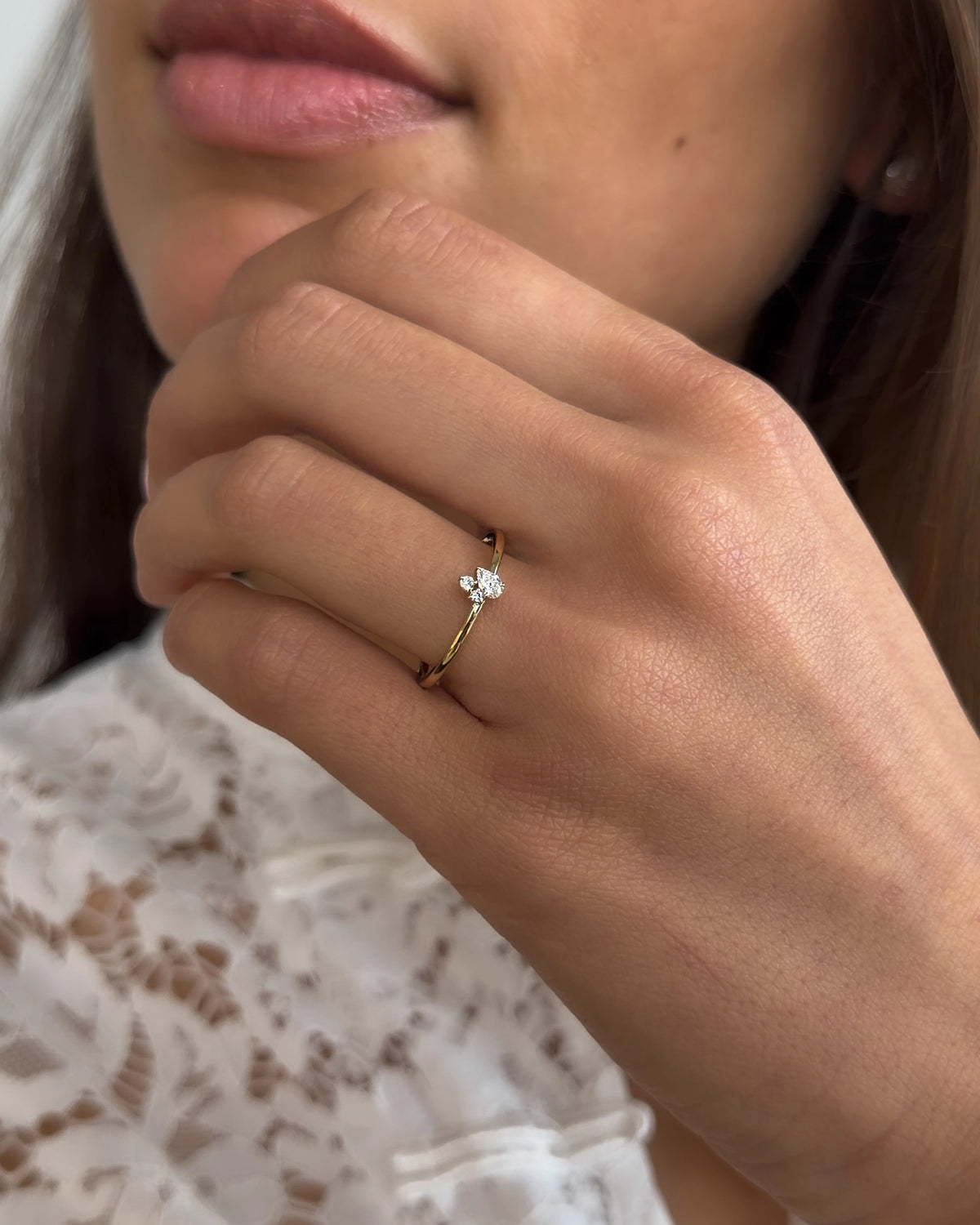 Ring Elise 0.14 ct. yellow gold
