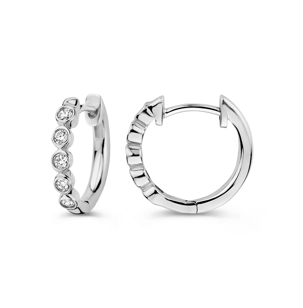 Ohrringe Luna 0,20 ct. Weißgold