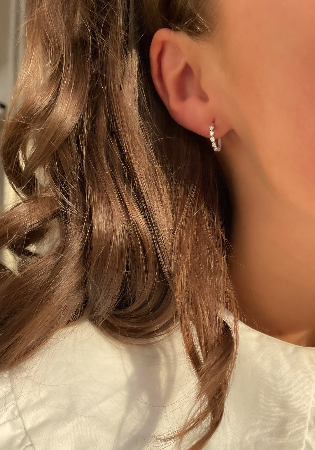 Ohrringe Luna 0,20 ct. Weißgold