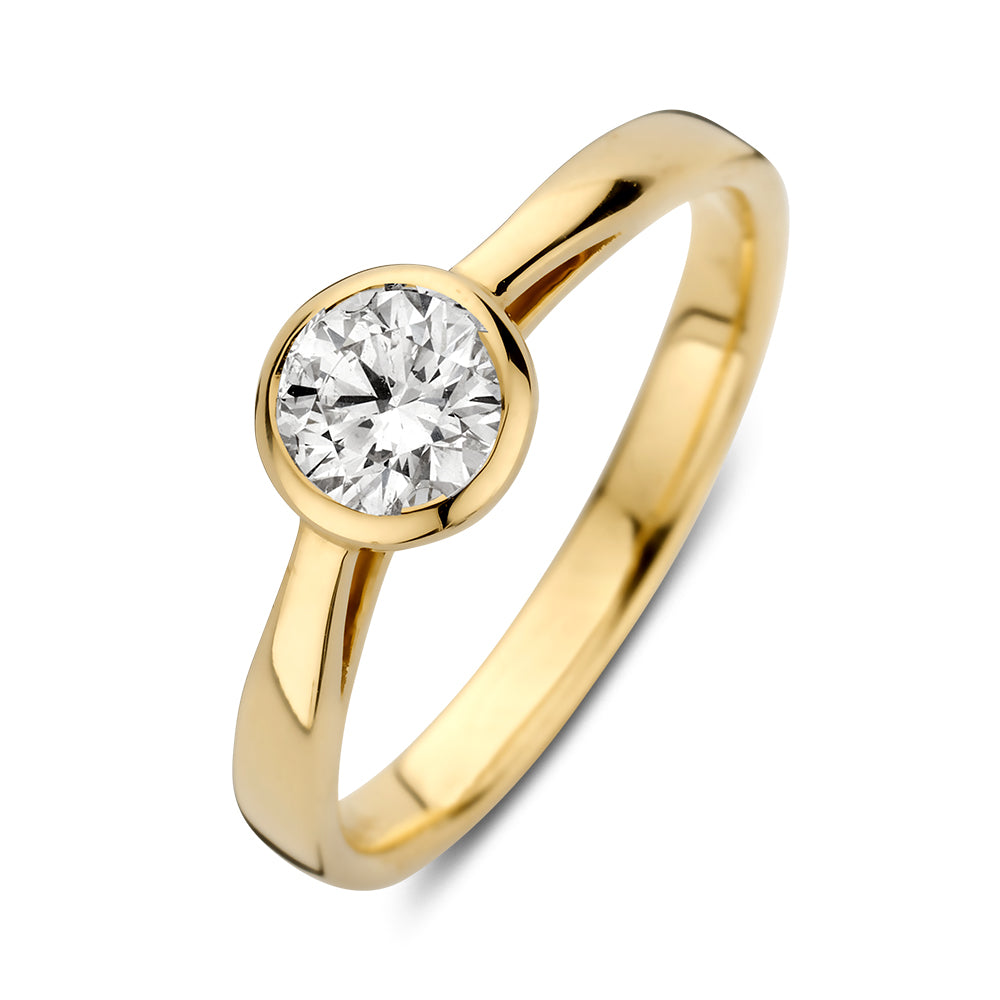 Ring Lily 0.75 crt. yellow gold