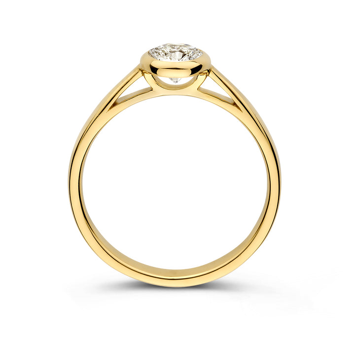 Ring Lily 0,75 crt. geelgoud