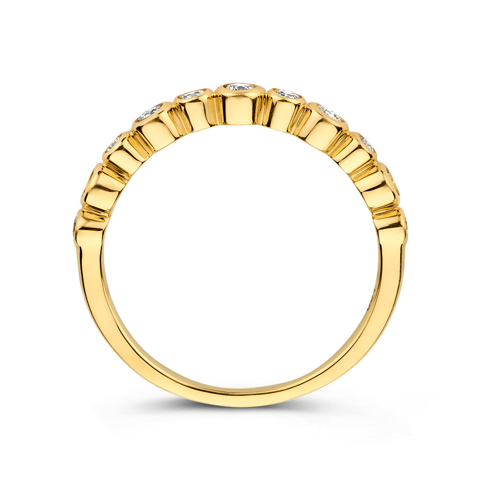 Ring Luna 0.31 crt. yellow gold