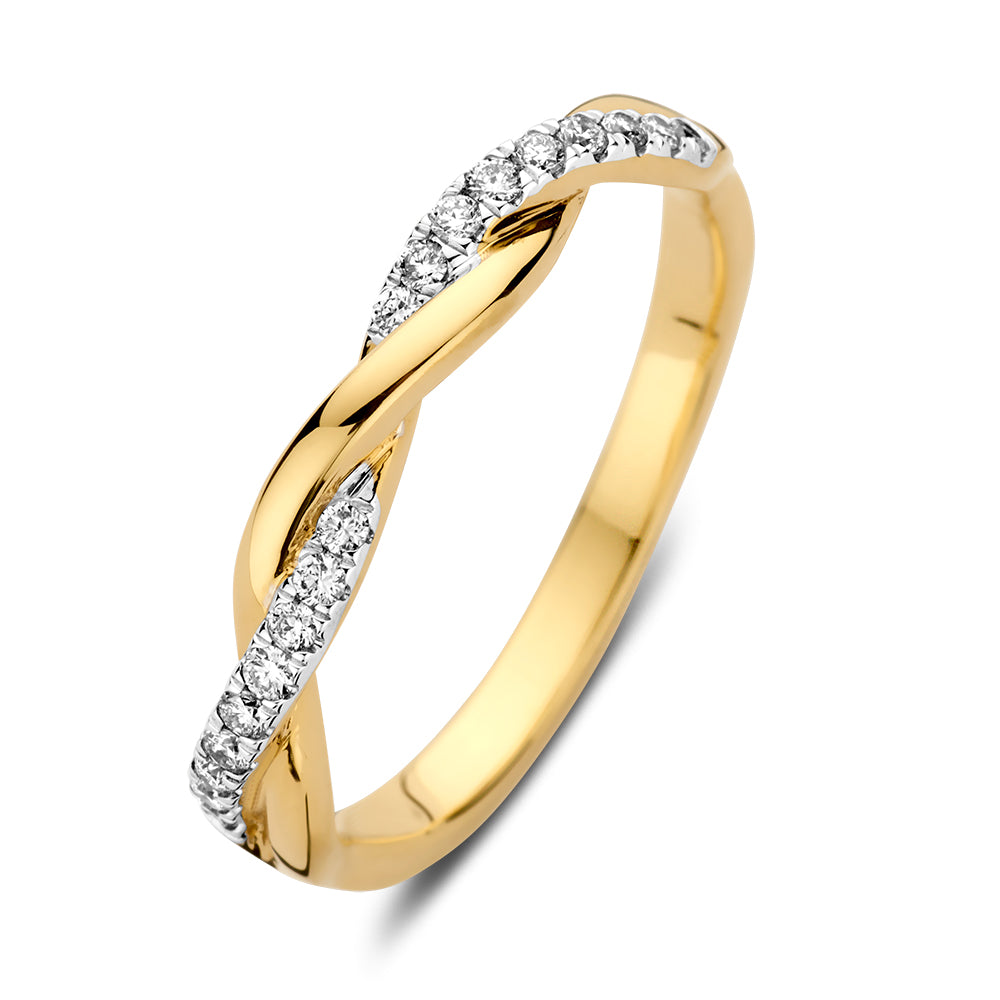 Ring Jackie 0.15 crt. yellow gold