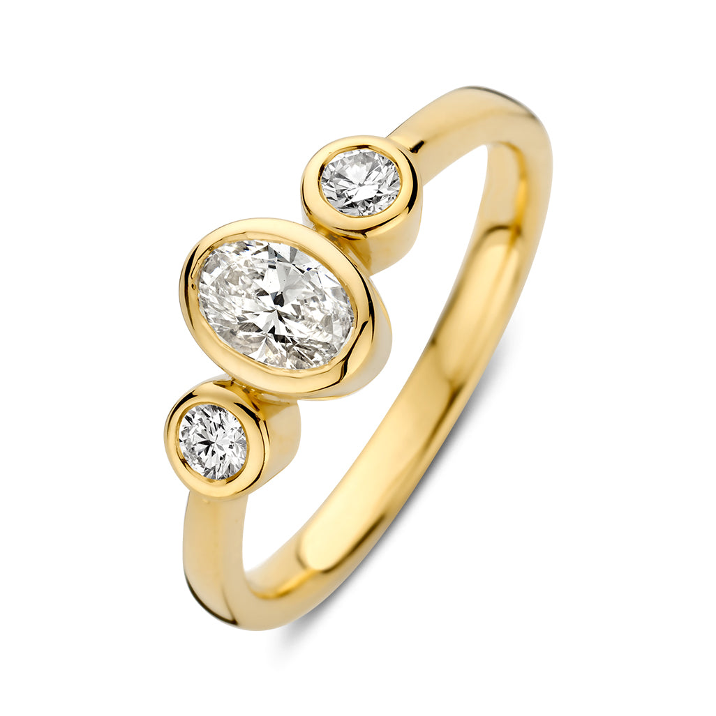 Ring Sofia 0.70 crt. yellow gold