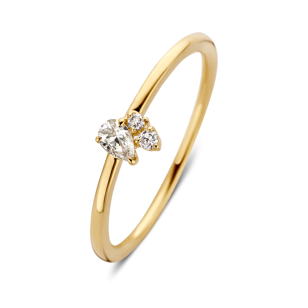 Ring Elise 0,14 crt. geelgoud