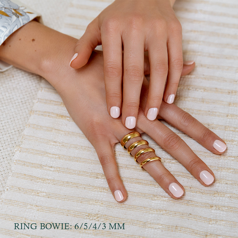 Wedding band Bowie yellow gold 4mm