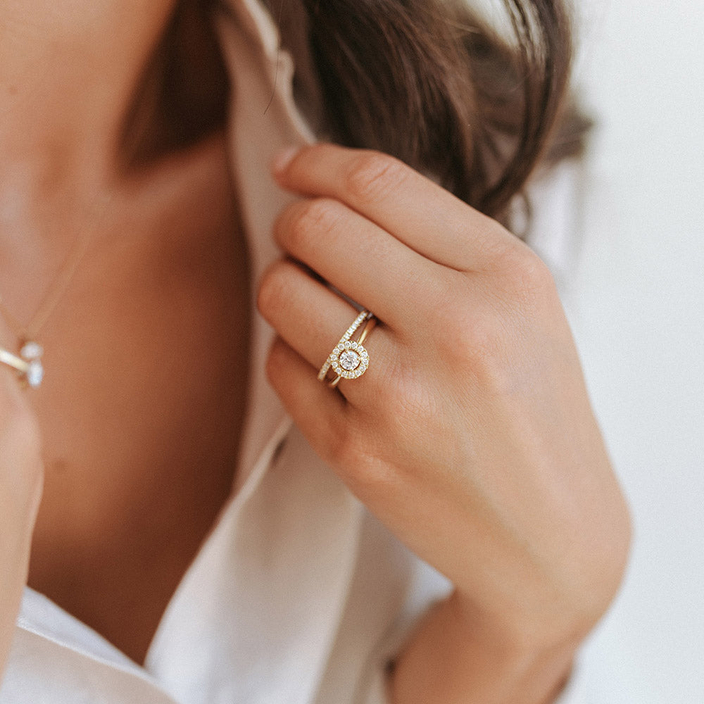 Emma ring witgoud
