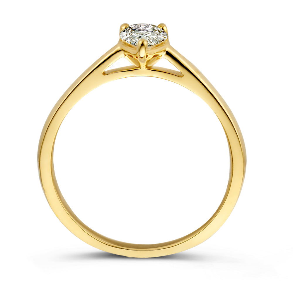 Ring Ava 0,30 ct. Gelbgold