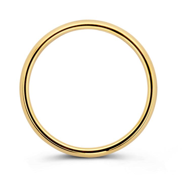 Wedding band Bowie yellow gold 3mm
