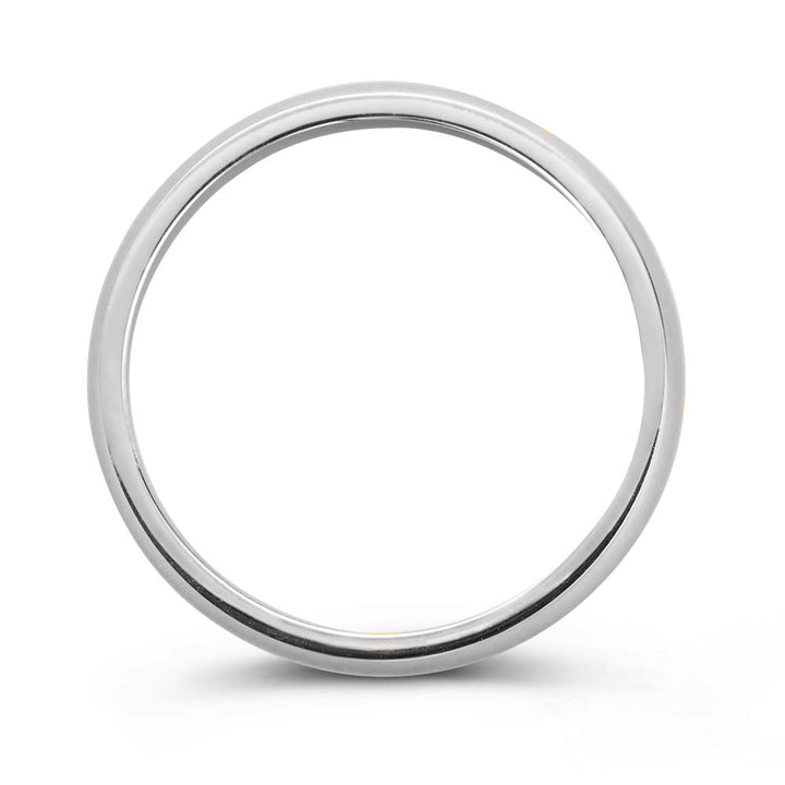Ehering Bowie Weißgold 4mm