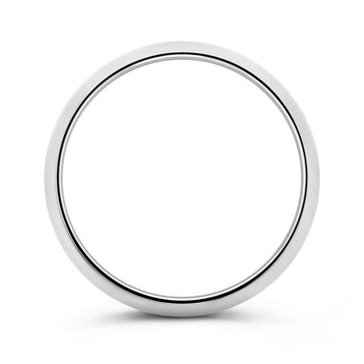 Ehering Bowie Weißgold 6mm