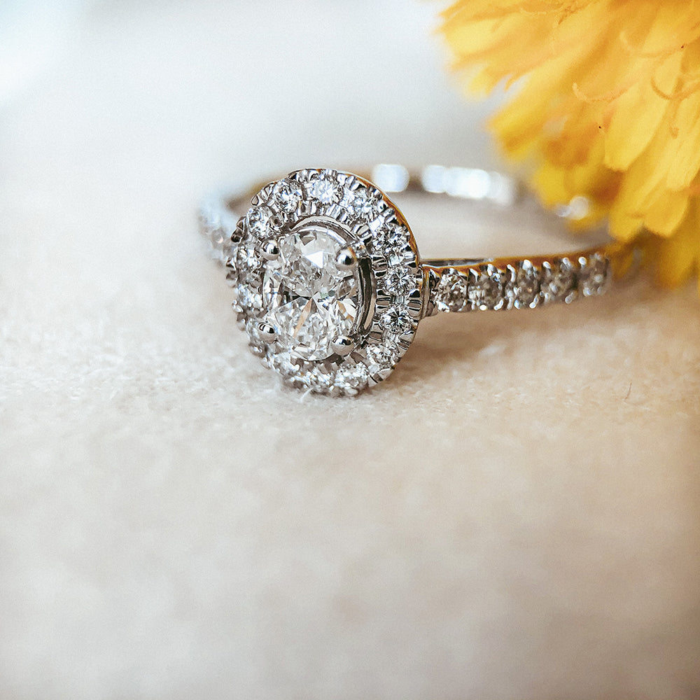 Ring Rosie 0.50 ct. white gold