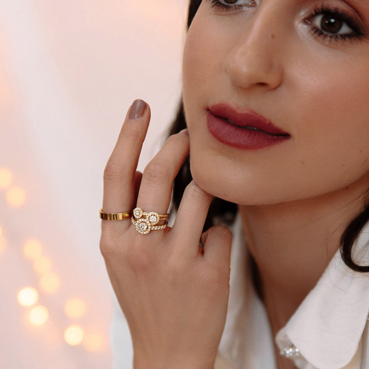 Ehering Sam Weißgold 4mm