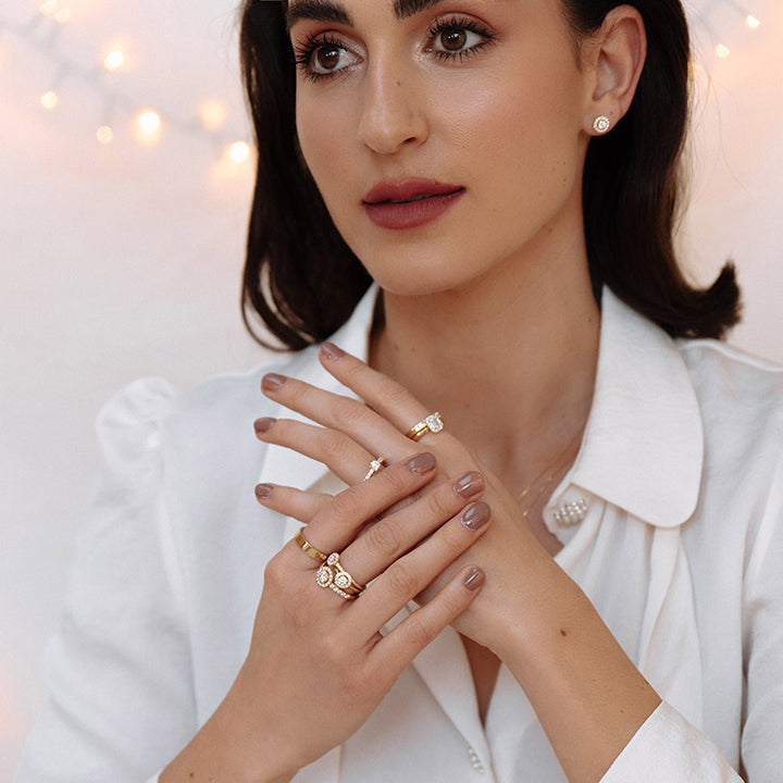 Ehering Sam Weißgold 4mm