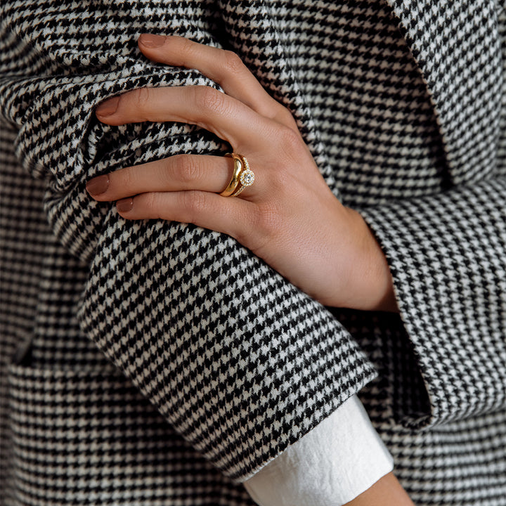 Ehering Jess Weißgold 4mm