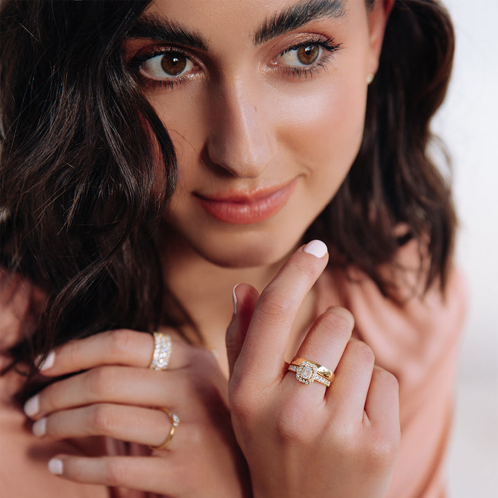 Ehering Jess Weißgold 4mm