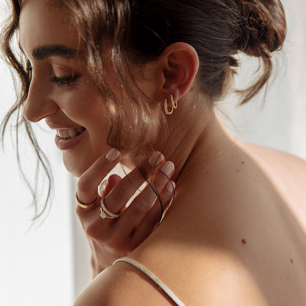 Ohrringe Millie 0,50 ct. Gelbgold