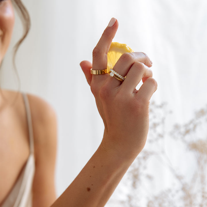 Ehering Sam Weißgold 5mm