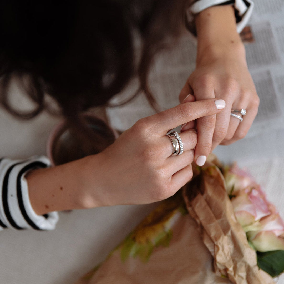 Ehering Jess Weißgold 6mm