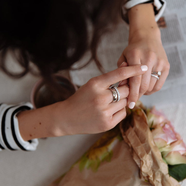 Ehering Jess Weißgold 6mm