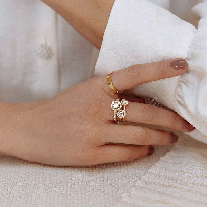 Ehering Sam Weißgold 4mm