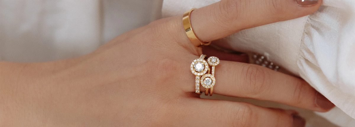 Emma collectie | Halo sieraden met lab grown diamant | Aurore Jewelry