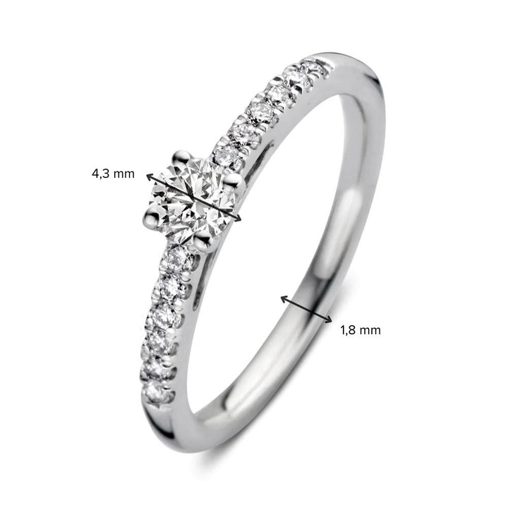 Ring Mary 0.50 ct. white gold