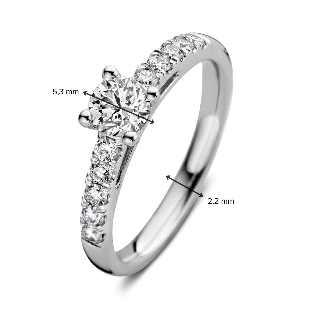 Ring Mary 0.80 ct. white gold