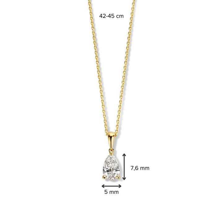 Collier Ava 0,50 crt. geelgoud