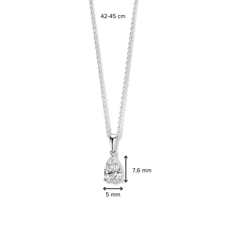 Collier Ava 0,50 crt. witgoud