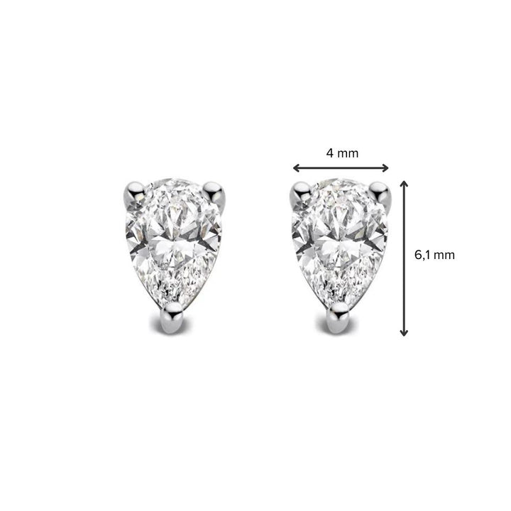 Ear studs Ava 0.50 crt. white gold