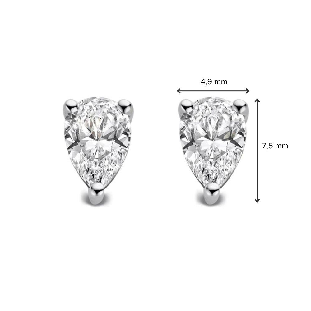 Ear studs Ava 1,00 ct. white gold