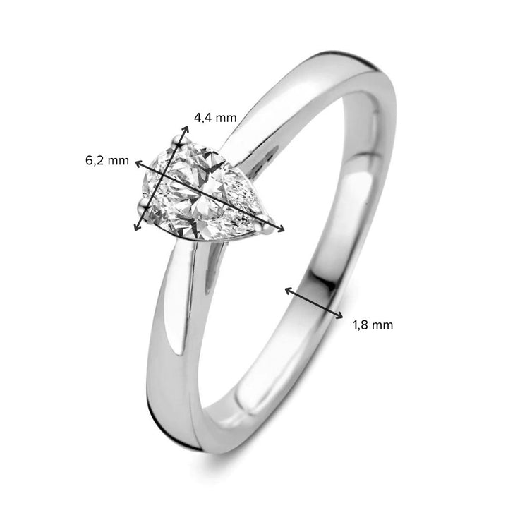 Ring Ava 0,30 crt. witgoud