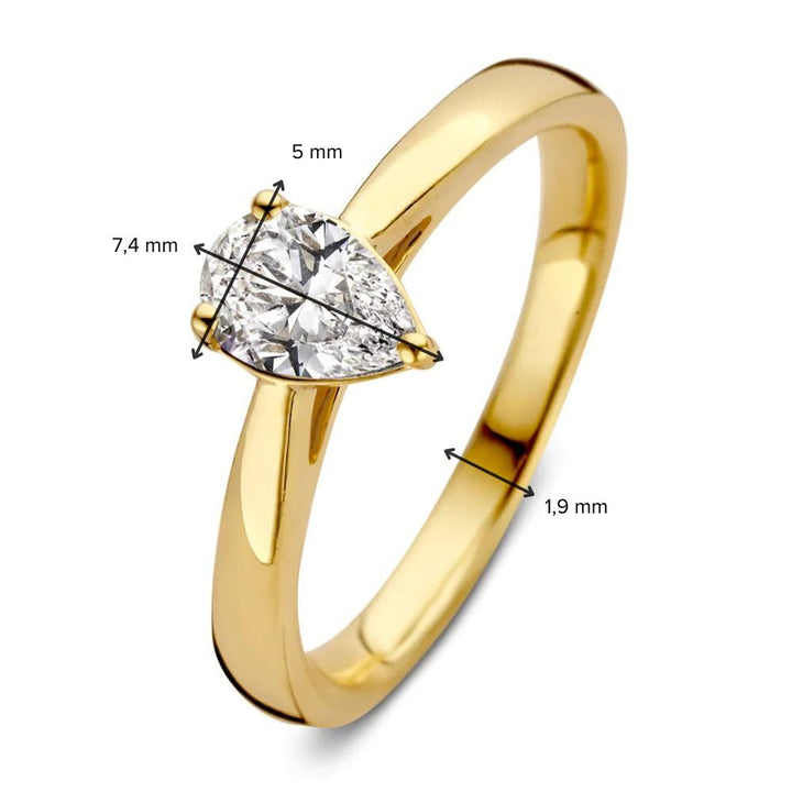 Ring Ava 0.50 ct. yellow gold