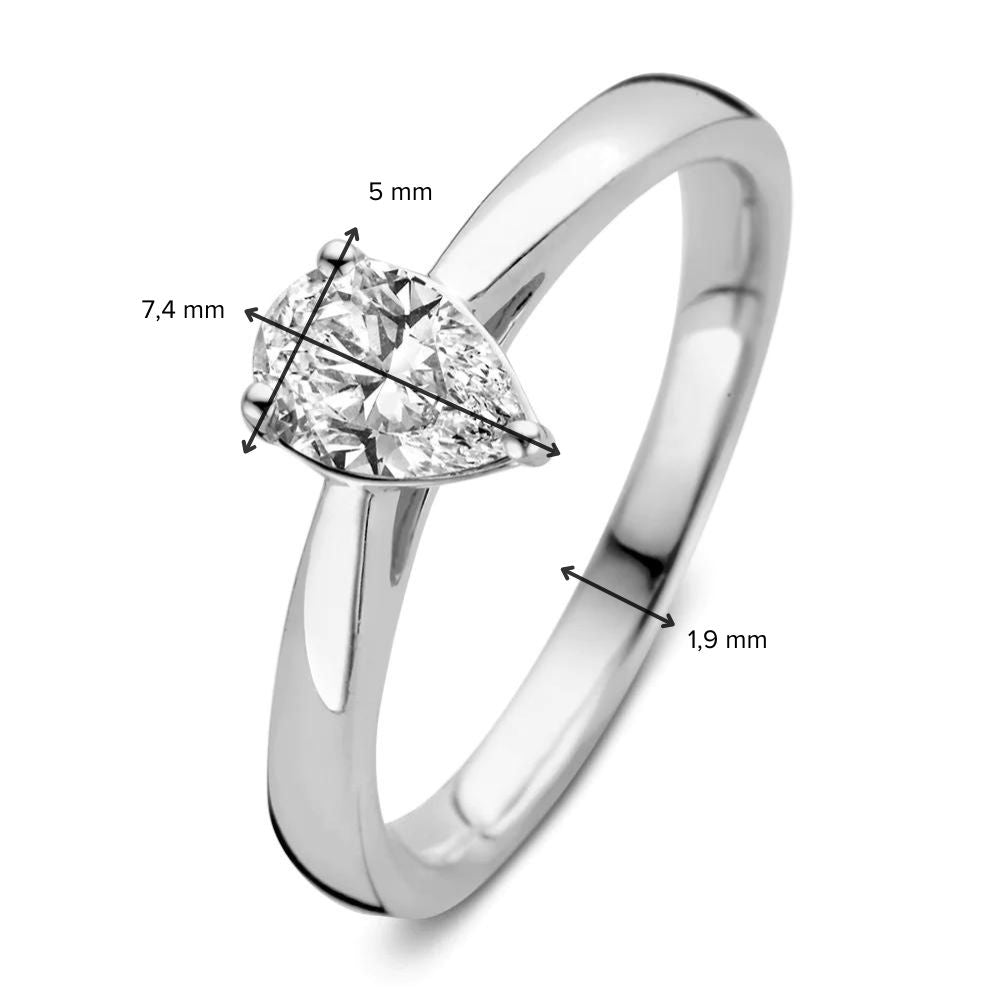 Ring Ava 0.50 ct. white gold