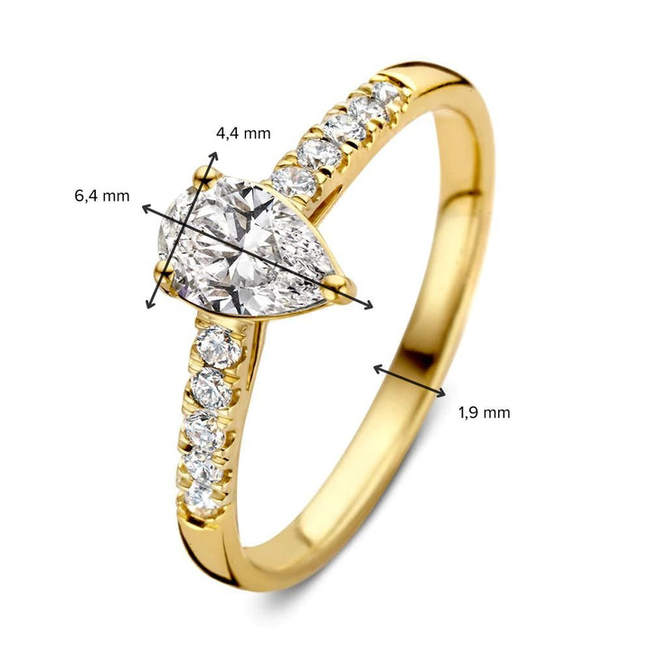 Ring Ava Royal 0.48 ct. yellow gold