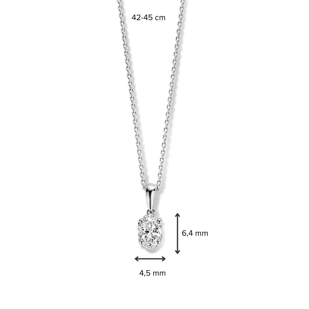 Necklace Franky 0.50 ct. white gold