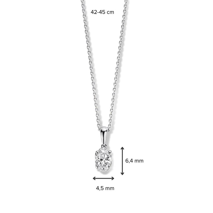 Collier Franky 0,50 crt. witgoud