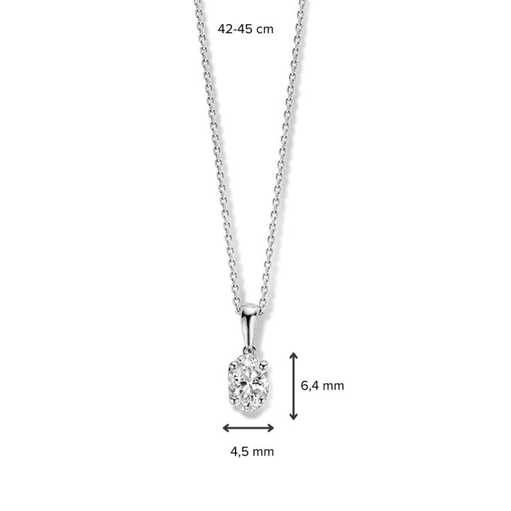 Necklace Franky 0.50 ct. white gold