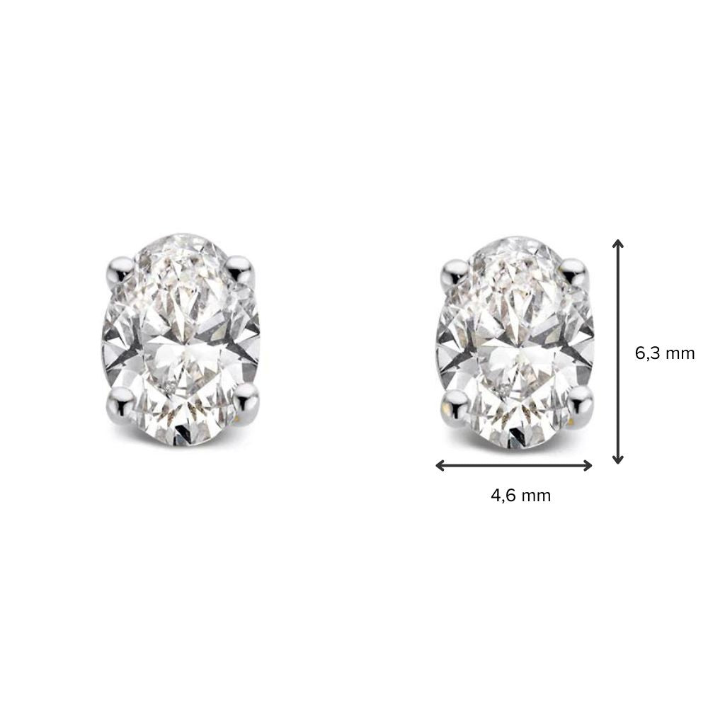 Ear studs Franky 1,00 ct. white gold