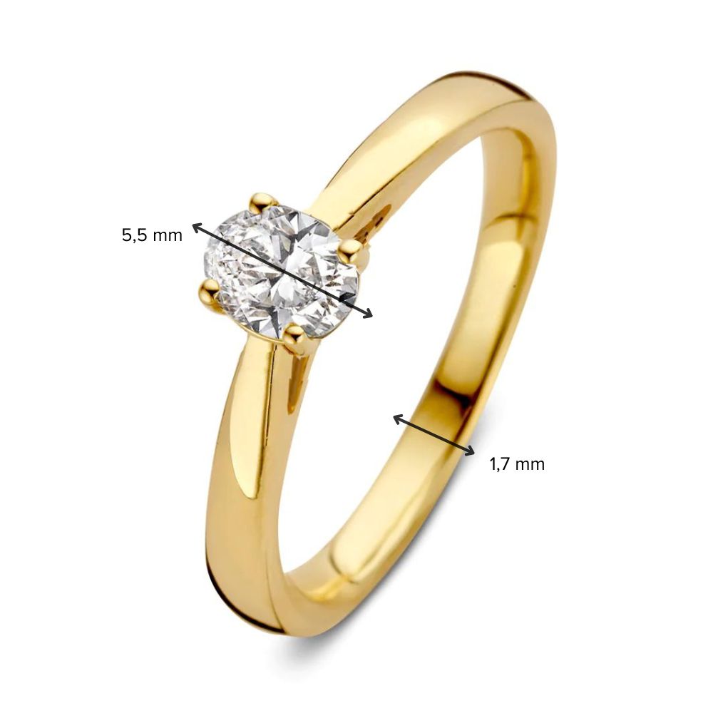 Ring Franky 0.30 ct. yellow gold